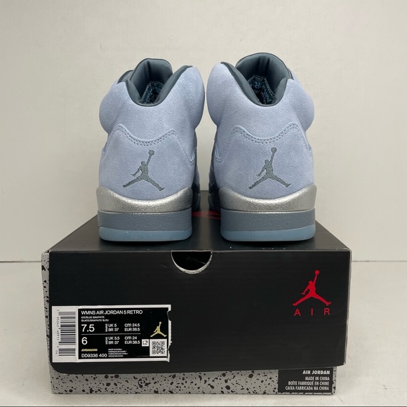 Nike Air Jordan 5 Retro WMNS “Bluebird” NEW 2021 - Picture 4 of 4